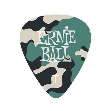 Ernie Ball Camouflage Cellulose Picks Thin 12-Pack-Buzz Music