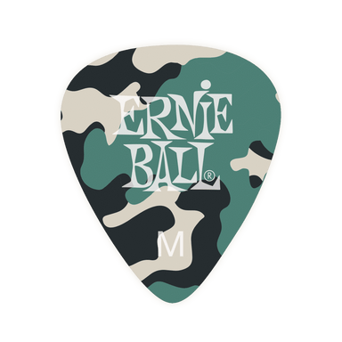 Ernie Ball Camouflage Cellulose Picks Medium 12-Pack-Buzz Music