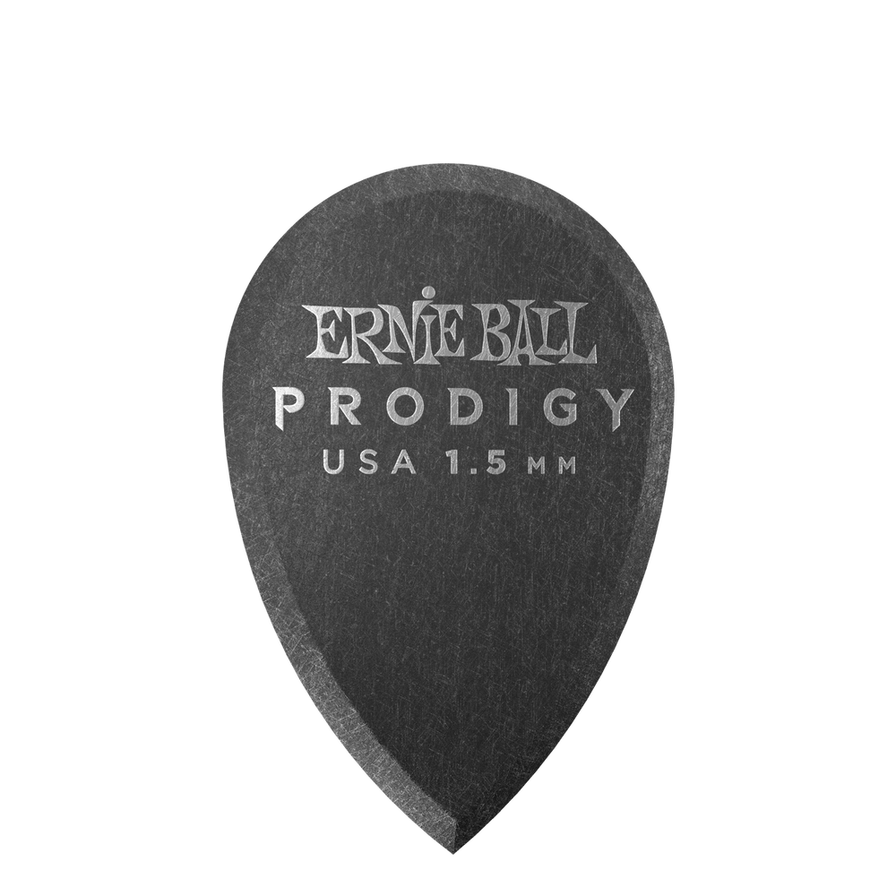 Ernie Ball 1.5Mm Black Teardrop Prodigy Picks 6-Pack-Buzz Music