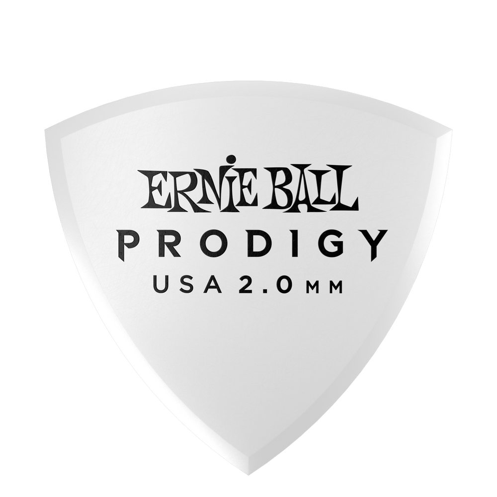 Ernie Ball 2.0Mm White Shield Prodigy Picks 6-Pack-Buzz Music