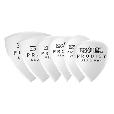 Ernie Ball 2.0Mm White Multipack Prodigy Picks 6-Pack-Buzz Music