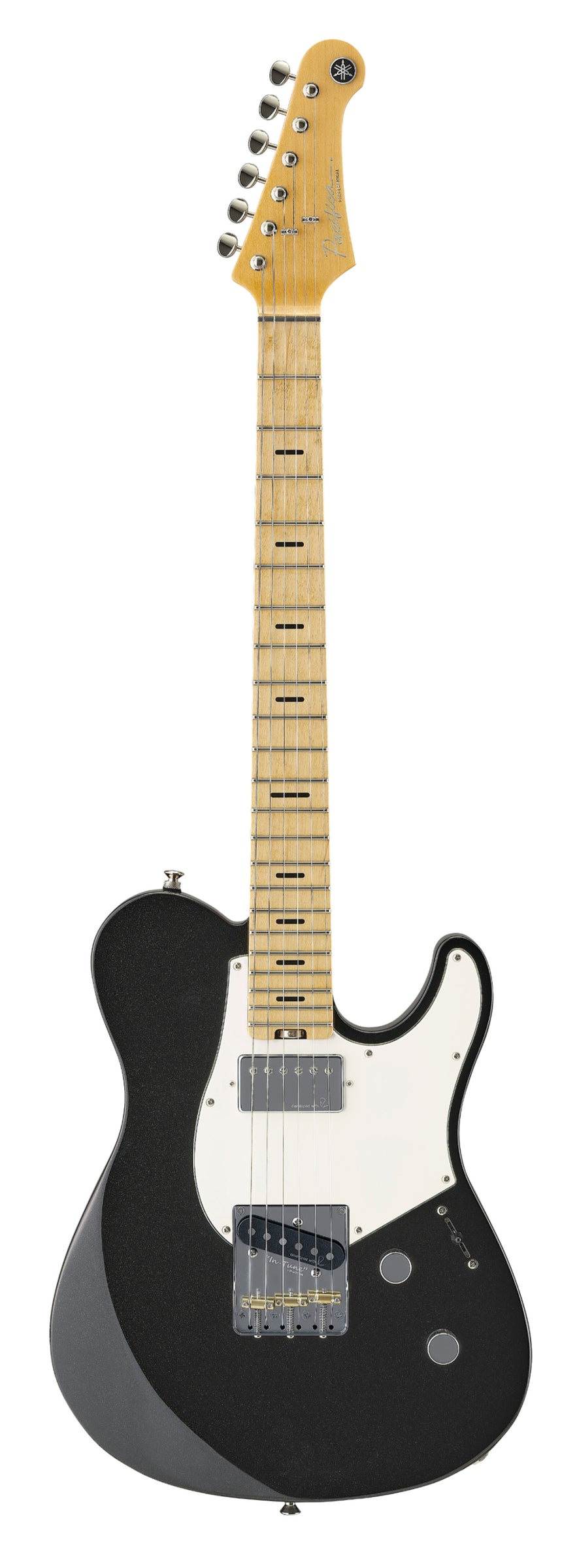 YAMAHA PACIFICA PROFESSIONAL SINGLECUT HS PACP11SMBM EL GUITAR - BLACK METALLIC - Maple Fingerboard-Buzz Music