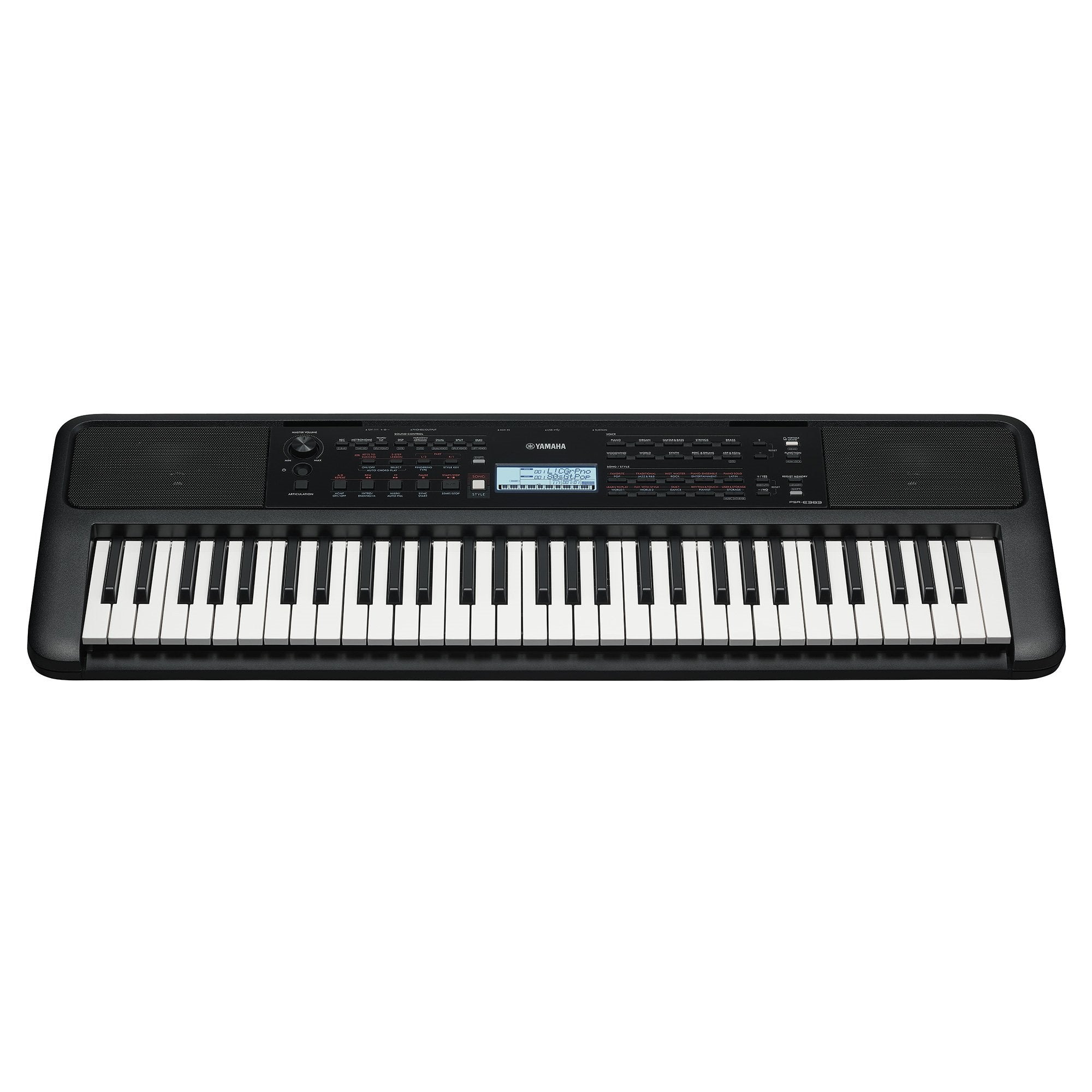 Buzz Keyboard Yamaha PSR-E383 61-key entry level portable keyboard — Buzz Music