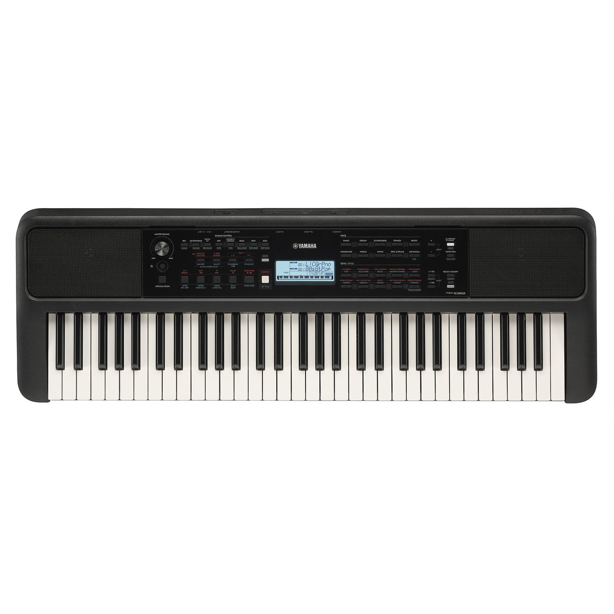 Buzz Keyboard Yamaha PSR-E383 61-key entry level portable keyboard — Buzz Music