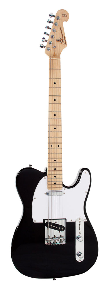 SX SE2SKB - TL Style Guitar and Amp Pack – Black - SX Guitar, 10 Watt Amp, Clip-On Tuner, Padded Bag, Strap, Picks, Lead, FREE Online Lessons-Buzz Music