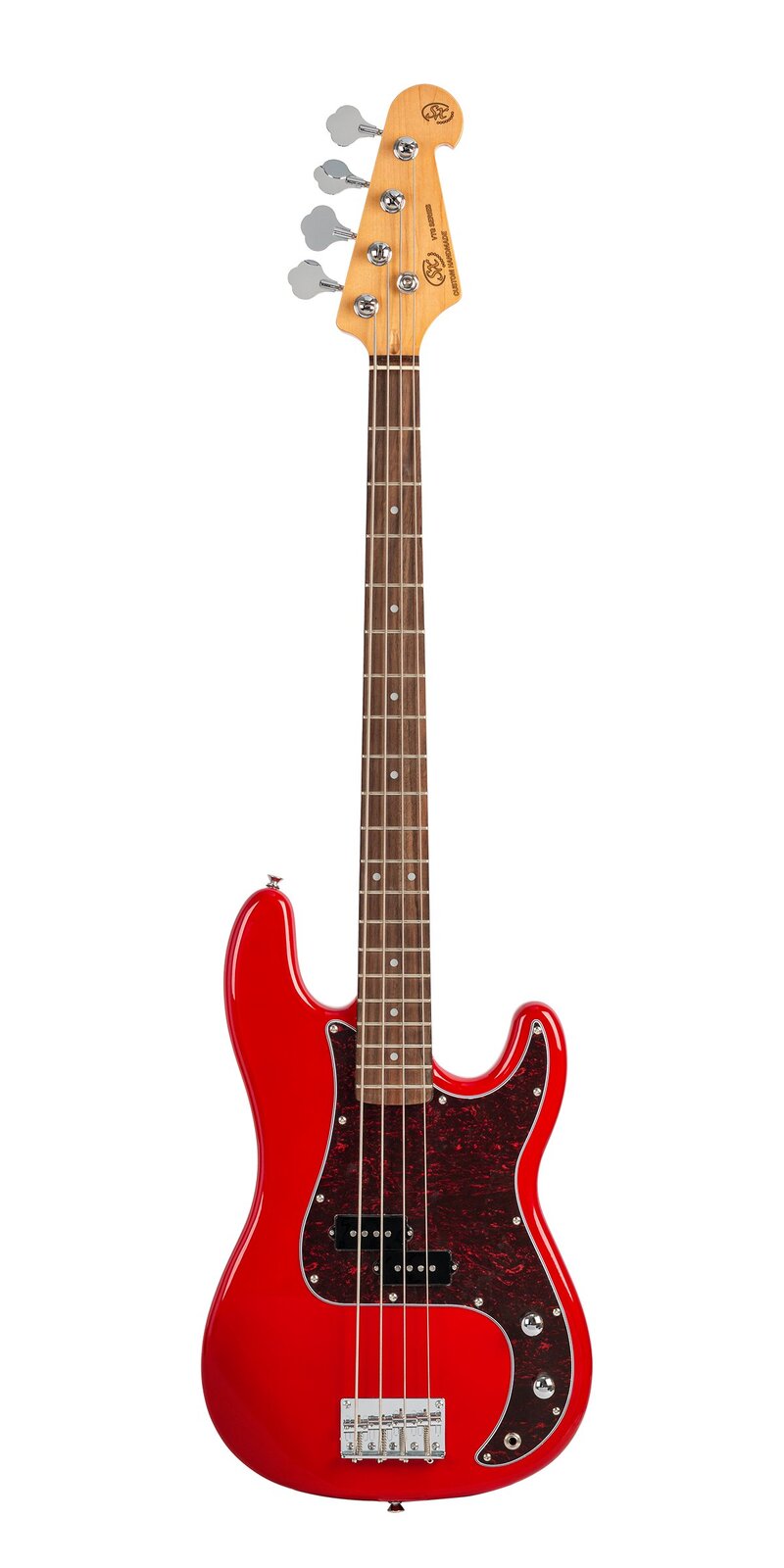SX SPB62FR-PK2 - Vintage Style Bass and Amp Pack – Fiesta Red - SX Bass, 15 Watt Bass Amp,Padded Bag, FREE Online Lessons-Buzz Music