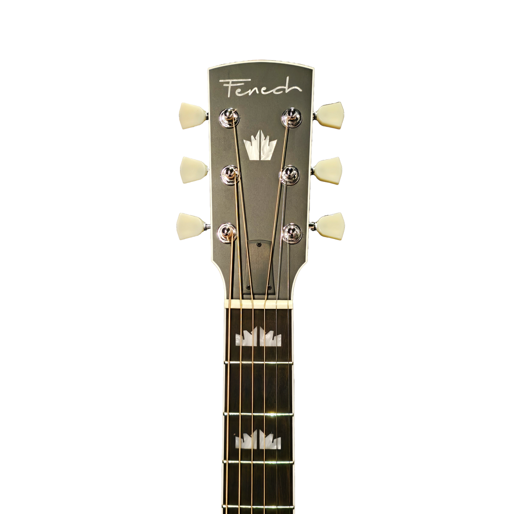 Fenech Supreme Series Grand Auditorium - Spruce Top, Mahogany Back and Sides- Denim Black with TKL Flight Case-Buzz Music