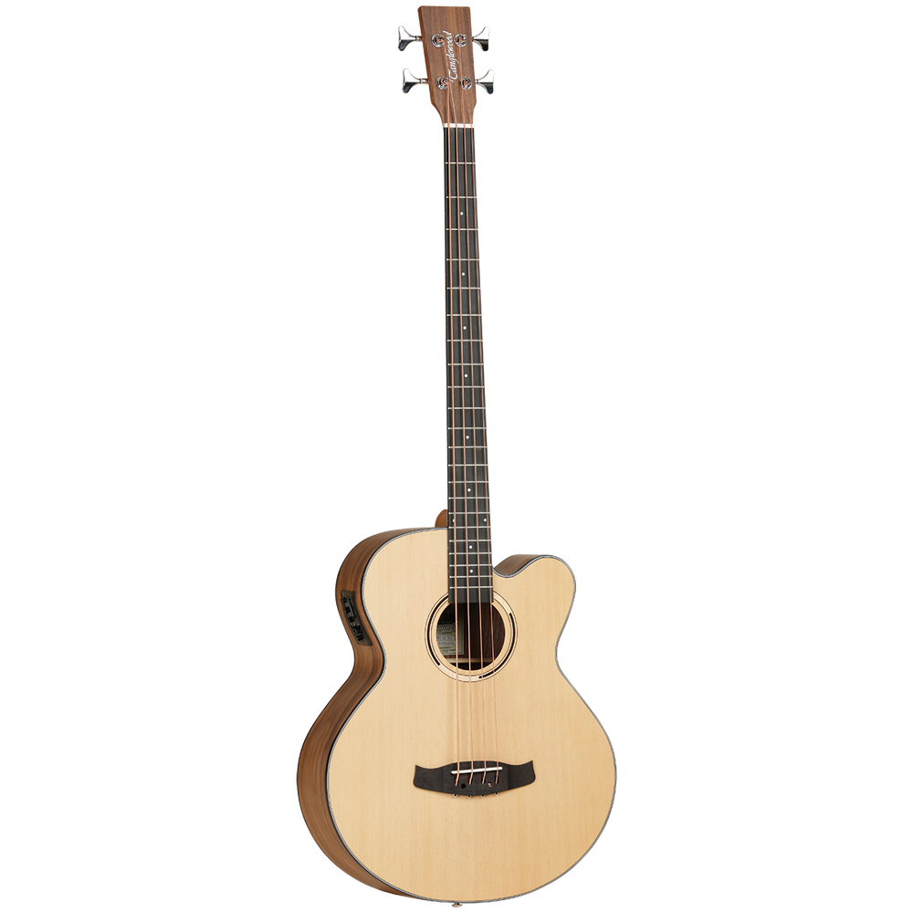 Tanglewood TDBTABBW Discovery Exotic Acoustic Bass Cutaway Electric Black Walnut-Buzz Music