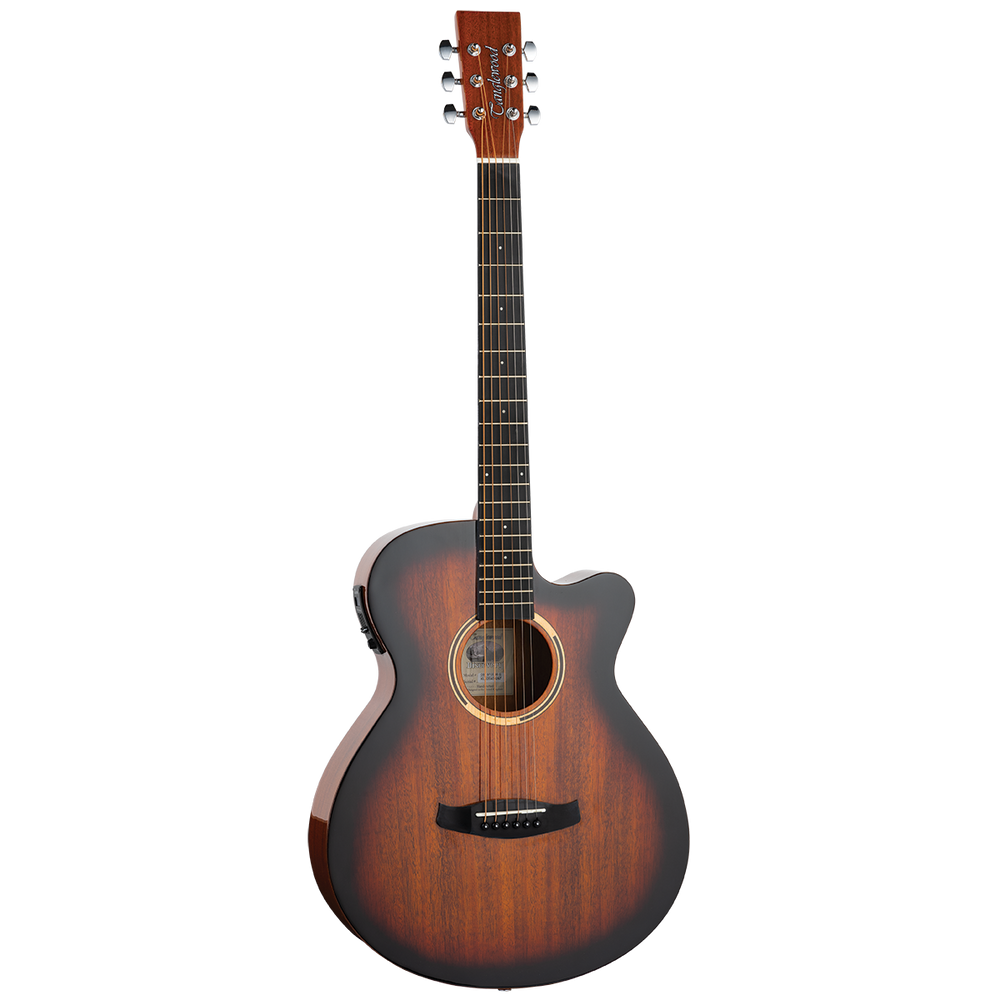 Tanglewood TDBTSFCESBG Discovery Super Folk Cutaway Electric Sunburst Gloss-Buzz Music