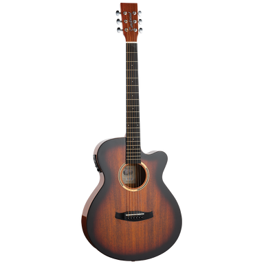 Tanglewood TDBTSFCESBG Discovery Super Folk Cutaway Electric Sunburst Gloss-Buzz Music