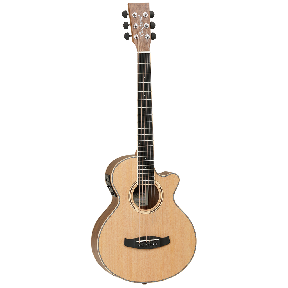 Tanglewood TDBTTCEBW Discovery Exotic Traveller Cutaway Electric Black Walnut-Buzz Music