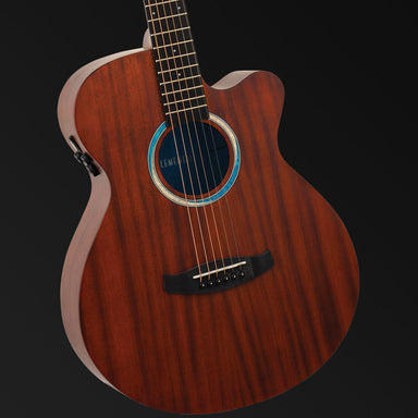 Tanglewood Elemental Solid Mahogany Top SuperFolk Cutaway Electric Guitar-Buzz Music