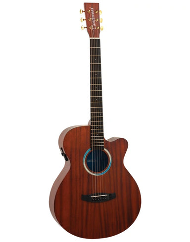 Tanglewood Elemental Solid Mahogany Top SuperFolk Cutaway Electric Guitar-Buzz Music