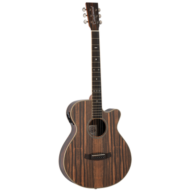 Tanglewood TRU4-CE-AE / TRPRO-SFCE-AEB Reunion Pro Solid top all Ebony Super Folk Cutaway Electric-Buzz Music
