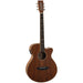 Tanglewood Reunion Pro All Figured Black Walnut Solid Top Super Folk Cutaway Electric-Buzz Music