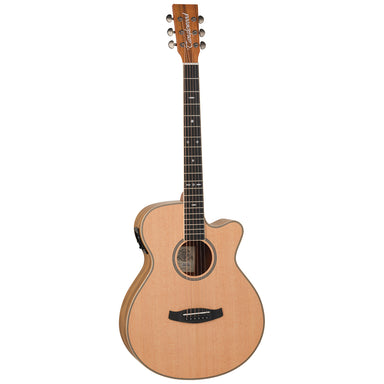 Tanglewood TRU4-CE-PW / TRPRO-SFCE-PW Reunion Pro Solid Australian Red Cedar Top Super Folk Cutaway Electric with Pacific Walnut B/S-Buzz Music