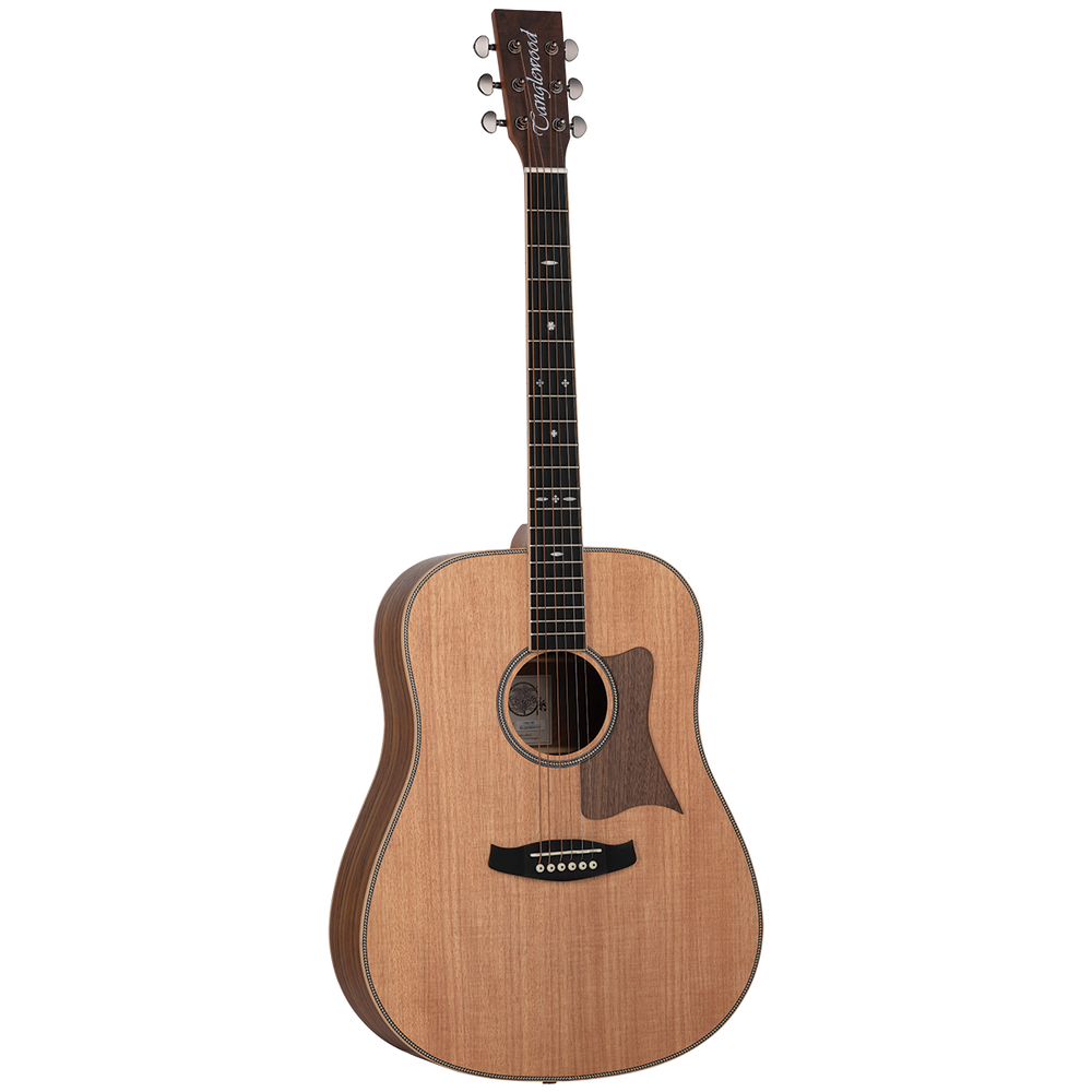 Tanglewood TRU5-HR / TRPRO-D-HR Reunion Pro Solid Australian Red Cedar Top Dreadnought with Hawaiian Rain Wood B/S-Buzz Music