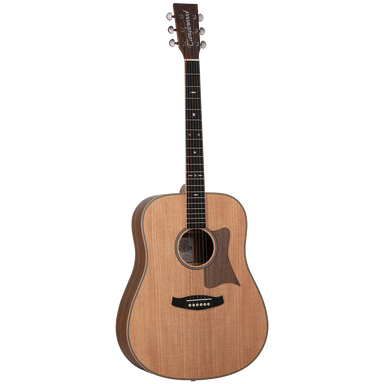 Tanglewood TRU5-HR / TRPRO-D-HR Reunion Pro Solid Australian Red Cedar Top Dreadnought with Hawaiian Rain Wood B/S-Buzz Music
