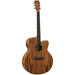 Tanglewood Reunion Pro Solid top all Zebrano Super Jumbo Cutaway Electric-Buzz Music