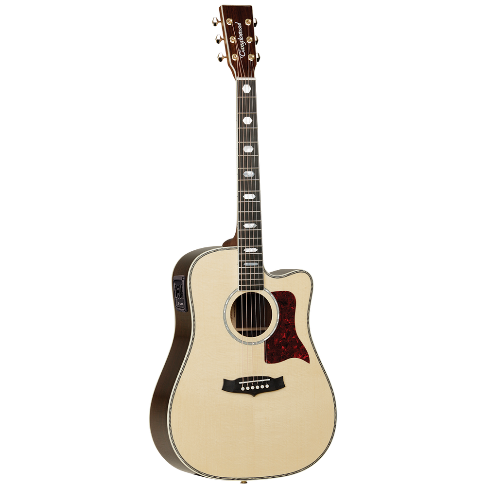 Tanglewood TW1000HSRCE Heritage Dreadnought Cutaway Electric with ABS Case-Buzz Music