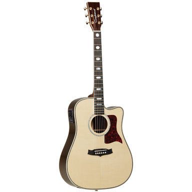 Tanglewood TW1000HSRCE Heritage Dreadnought Cutaway Electric with ABS Case-Buzz Music