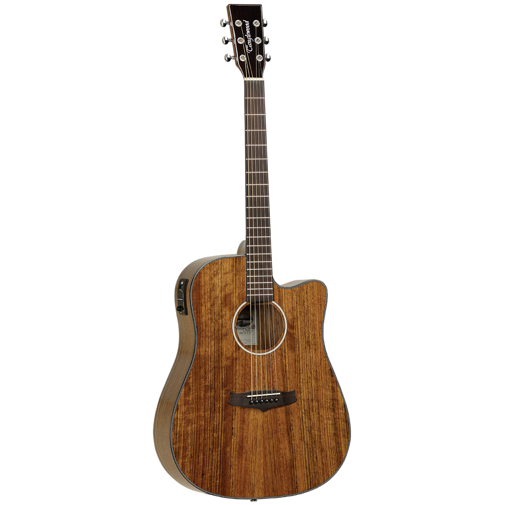 Tanglewood TW28CEXOV Winterleaf Exotic Dreadnought Cutaway Electric Ovangkol-Buzz Music