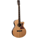 Tanglewood TW45RE Sundance Reserve All Solid Superfolk Cutaway Electric Natural Cedar Top with Case-Buzz Music