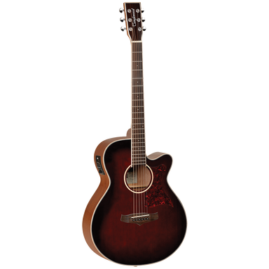 Tanglewood TW4WB Winterleaf Super Folk Cutaway Electric Whiskey Barrel Burst-Buzz Music