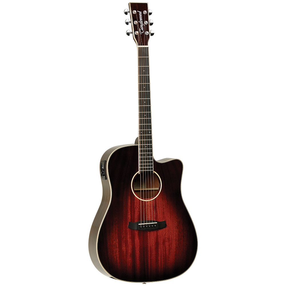 Tanglewood TW5AVB Winterleaf Dreadnought Cutaway Electric Antique Vintage Burst Gloss-Buzz Music