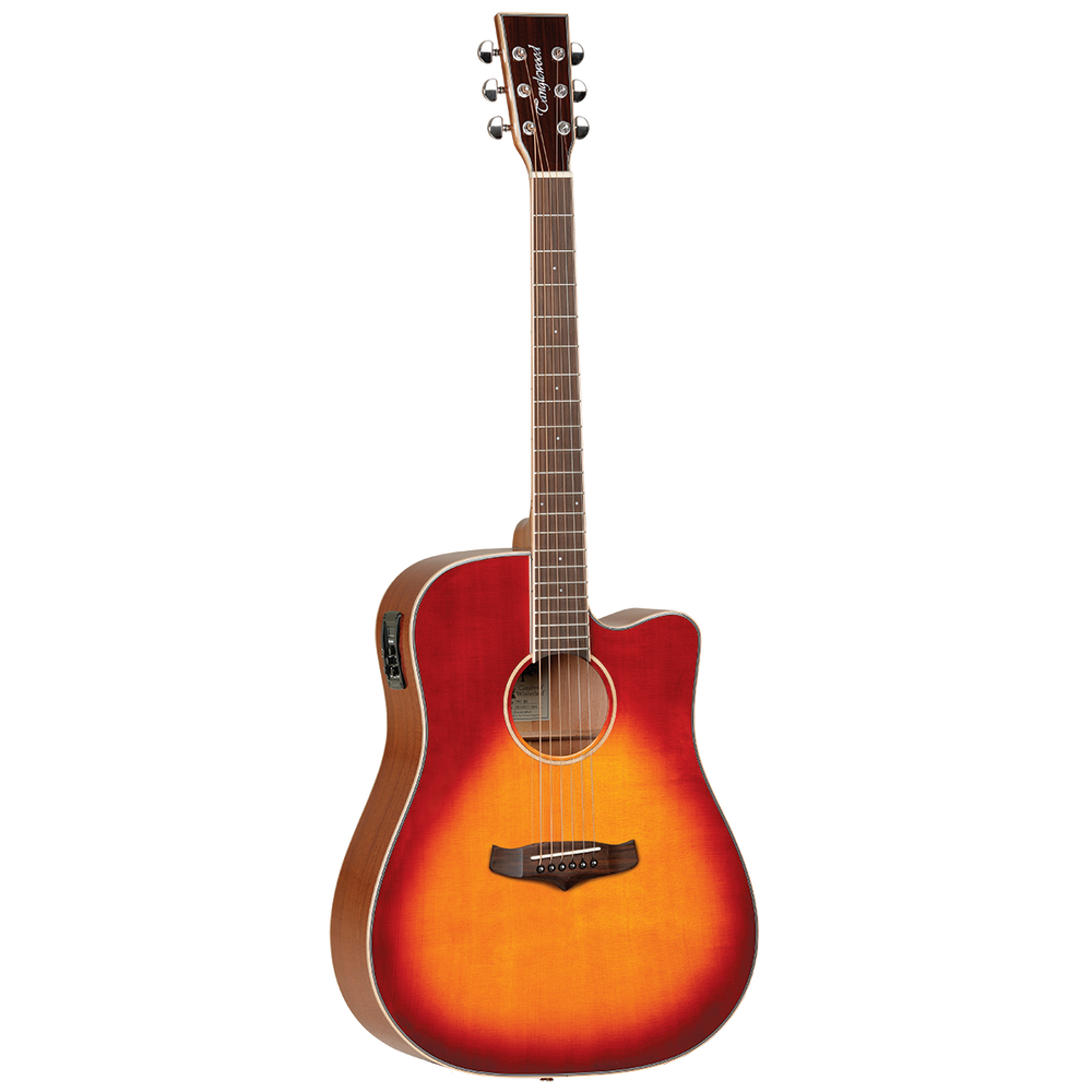 Tanglewood TW5SB Winterleaf Dreadnought Cutaway Electric Sunburst-Buzz Music