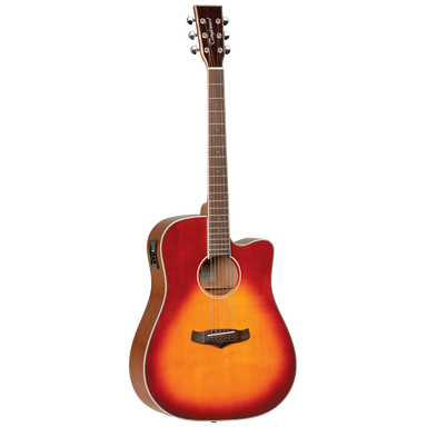 Tanglewood TW5SB Winterleaf Dreadnought Cutaway Electric Sunburst-Buzz Music