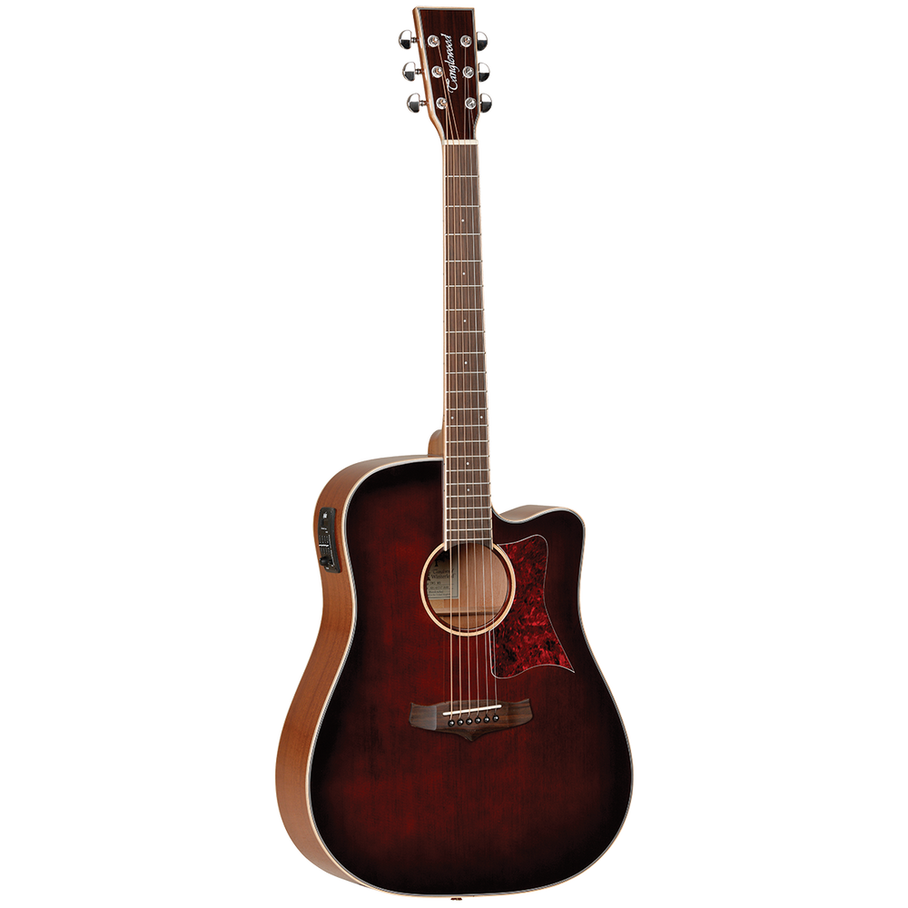 Tanglewood TW5WB Winterleaf Dreadnought Cutaway Electric Whiskey Barrel Burst Gloss-Buzz Music