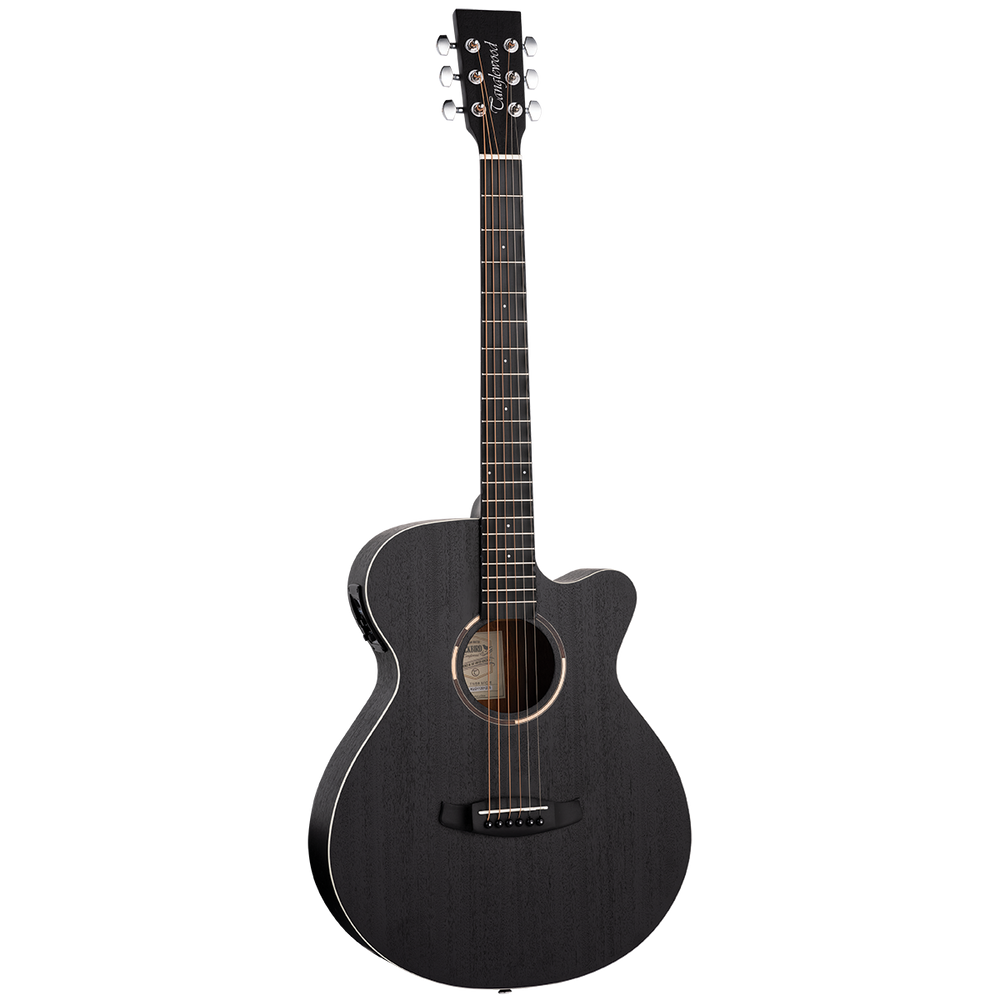 Tanglewood TWBBSFCE Blackbird SuperFolk Cutaway Electric Smokestack Satin-Buzz Music
