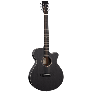 Tanglewood TWBBSFCE Blackbird SuperFolk Cutaway Electric Smokestack Satin-Buzz Music