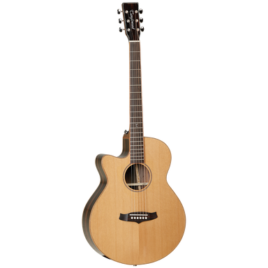 Tanglewood Java Superfolk Cutaway Electric Left-Handed Guitar-Buzz Music