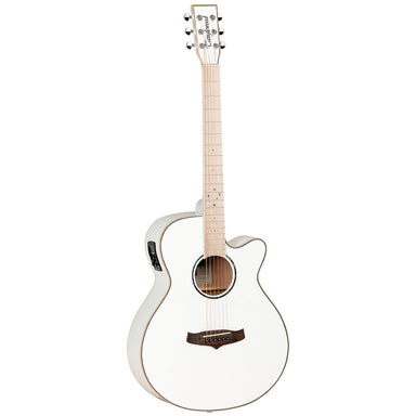 Tanglewood Winterleaf Pro Blonde Superfolk Cutaway Electric Whitsunday White Gloss-Buzz Music