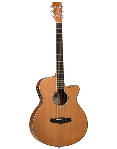 Tanglewood Winterleaf Pro Super Folk Cutaway Electric Acoustic Satin Finish Guitar-Buzz Music