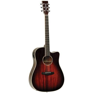 Tanglewood Winterleaf Pro Dreadnought Cutaway Electric Antique Vintage Burst Gloss-Buzz Music