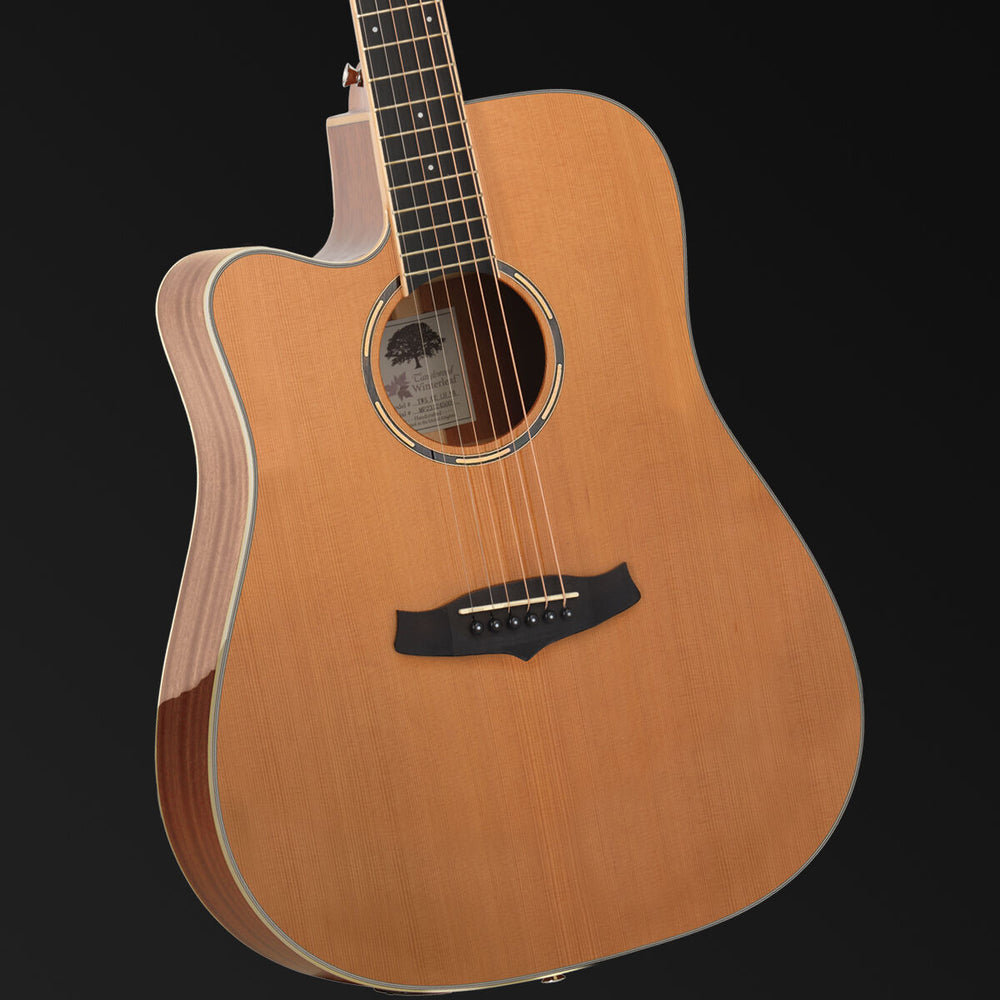 Tanglewood Winterleaf Pro Dreadnought Cutaway Electric Acoustic Left Handed-Buzz Music