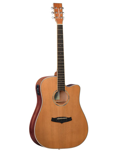 Tanglewood Winterleaf Pro Dreadnought Cutaway Electric Acoustic Satin Finish Guitar-Buzz Music