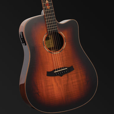 Tanglewood Winterleaf Pro Exotic Dreadnought Cutaway Electric Koa-Buzz Music