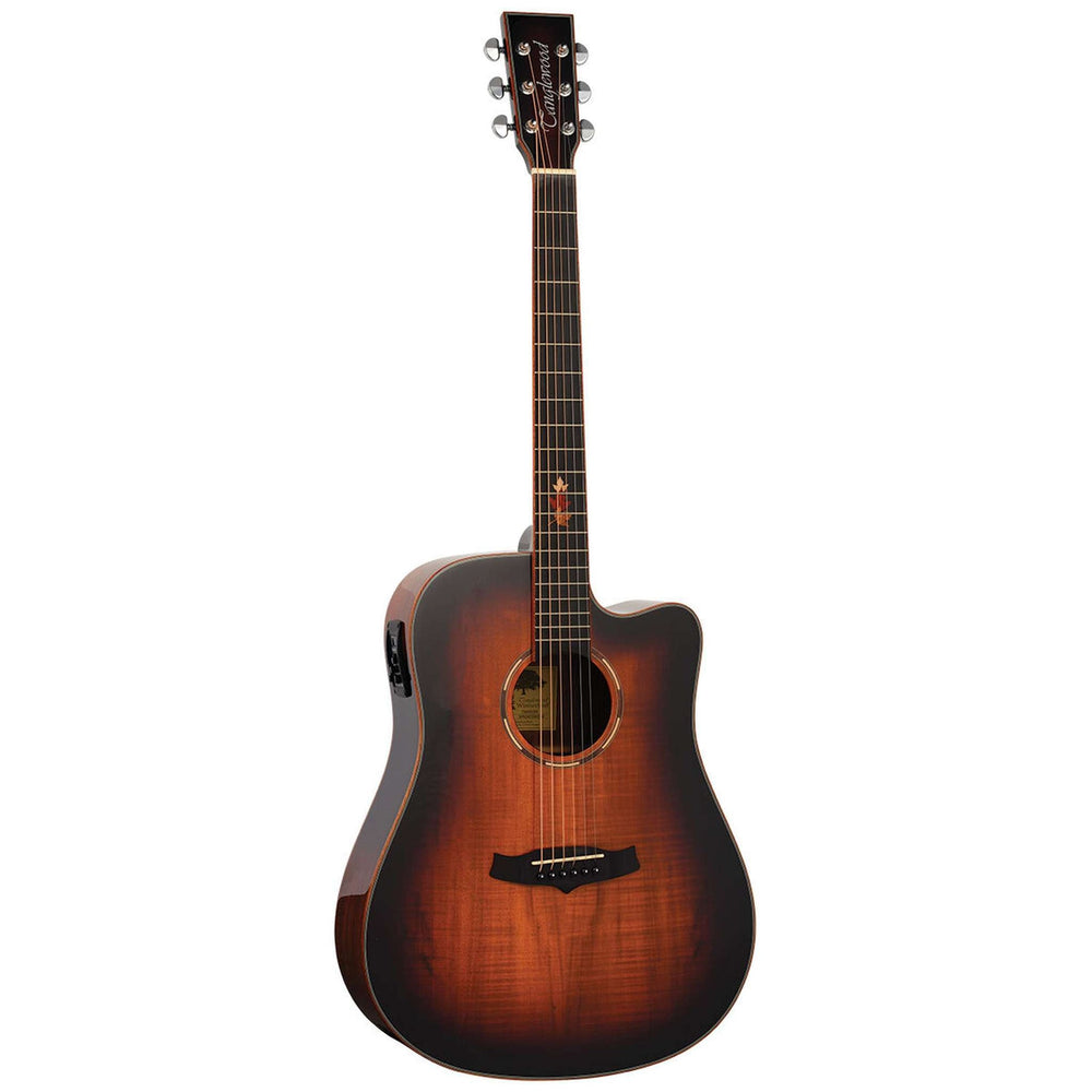 Tanglewood Winterleaf Pro Exotic Dreadnought Cutaway Electric Koa-Buzz Music