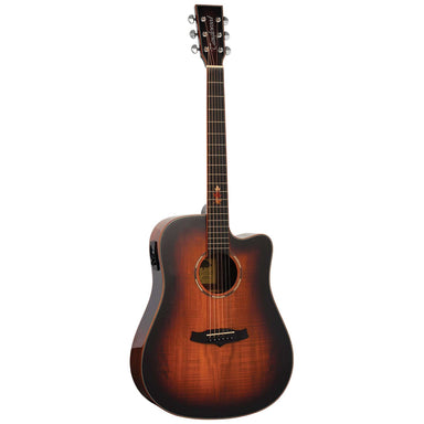 Tanglewood Winterleaf Pro Exotic Dreadnought Cutaway Electric Koa-Buzz Music