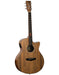 Tanglewood Winterleaf Exotic Superfolk Solid Top Venetian Cutaway Electric Guitar all Black Walnut-Buzz Music