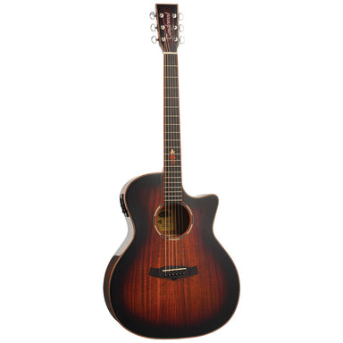 Tanglewood Winterleaf Pro Exotic Grand Auditorium Venetian Cutaway Electric Koa-Buzz Music