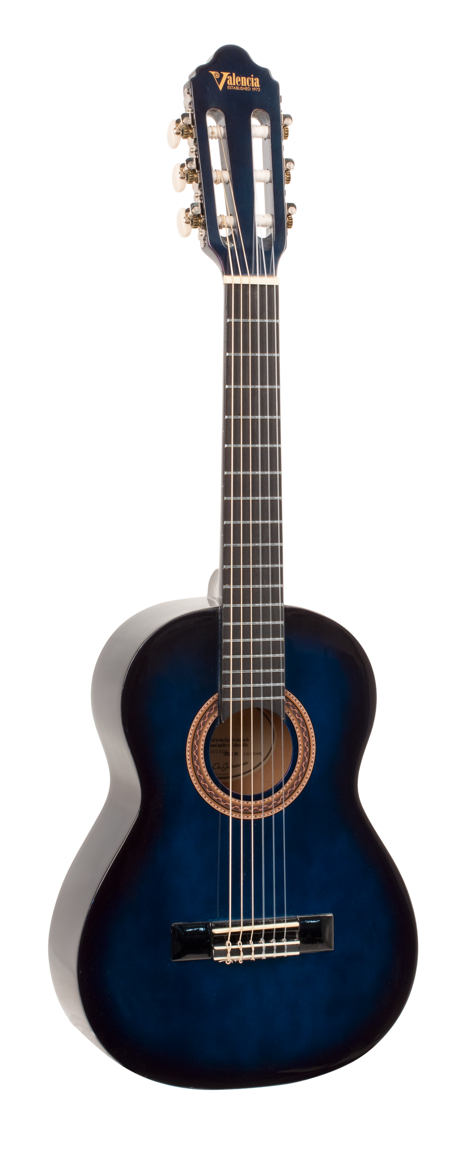 Valencia 100 Series 1/4 Classic - Blue Sunburst-Buzz Music