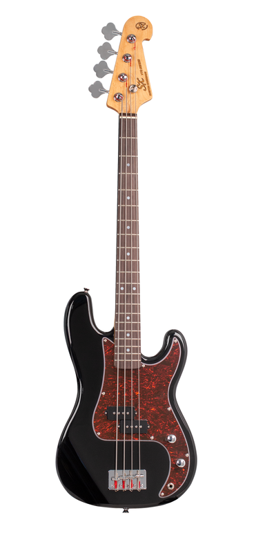 SX VEP34B - ¾ Size PB Style Bass – Black - SX Bass, Padded Bag, FREE Online Lessons-Buzz Music