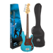 SX VEP34LPB - ¾ Size PB Style Bass – Lake Placid Blue - SX Bass, Padded Bag, FREE Online Lessons-Buzz Music