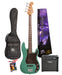 SX VEP62VGN-PK2 - PB Style Bass and Amp Pack – Vintage Green - SX Bass, 15 Watt Bass Amp,Padded Bag, FREE Online Lessons-Buzz Music