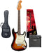 SX VES34TS-PK2 - ¾ Size SC Style Guitar and Amp Pack – 3 Tone Sunburst - SX Guitar, Laney 15 Watt Amplifier, Padded Gig Bag, FREE Online Lessons-Buzz Music